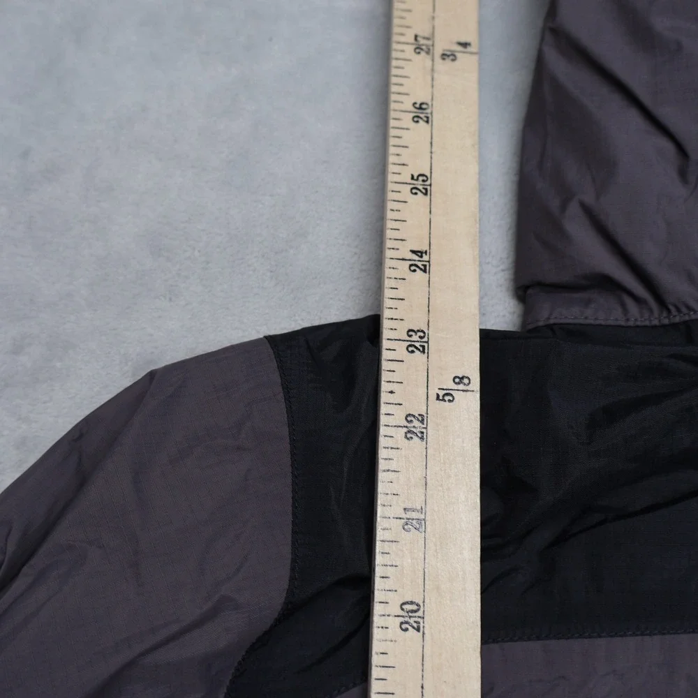 North Face Jacket Boys Large 14/16 Grey Ripstop Waterproof Light Pack Rain Wind